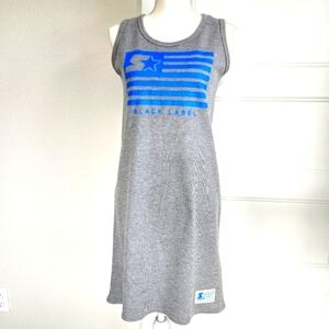 Vintage Starter Black Label Gray Sleeveless Dress Size Medium *Japan Exclusive